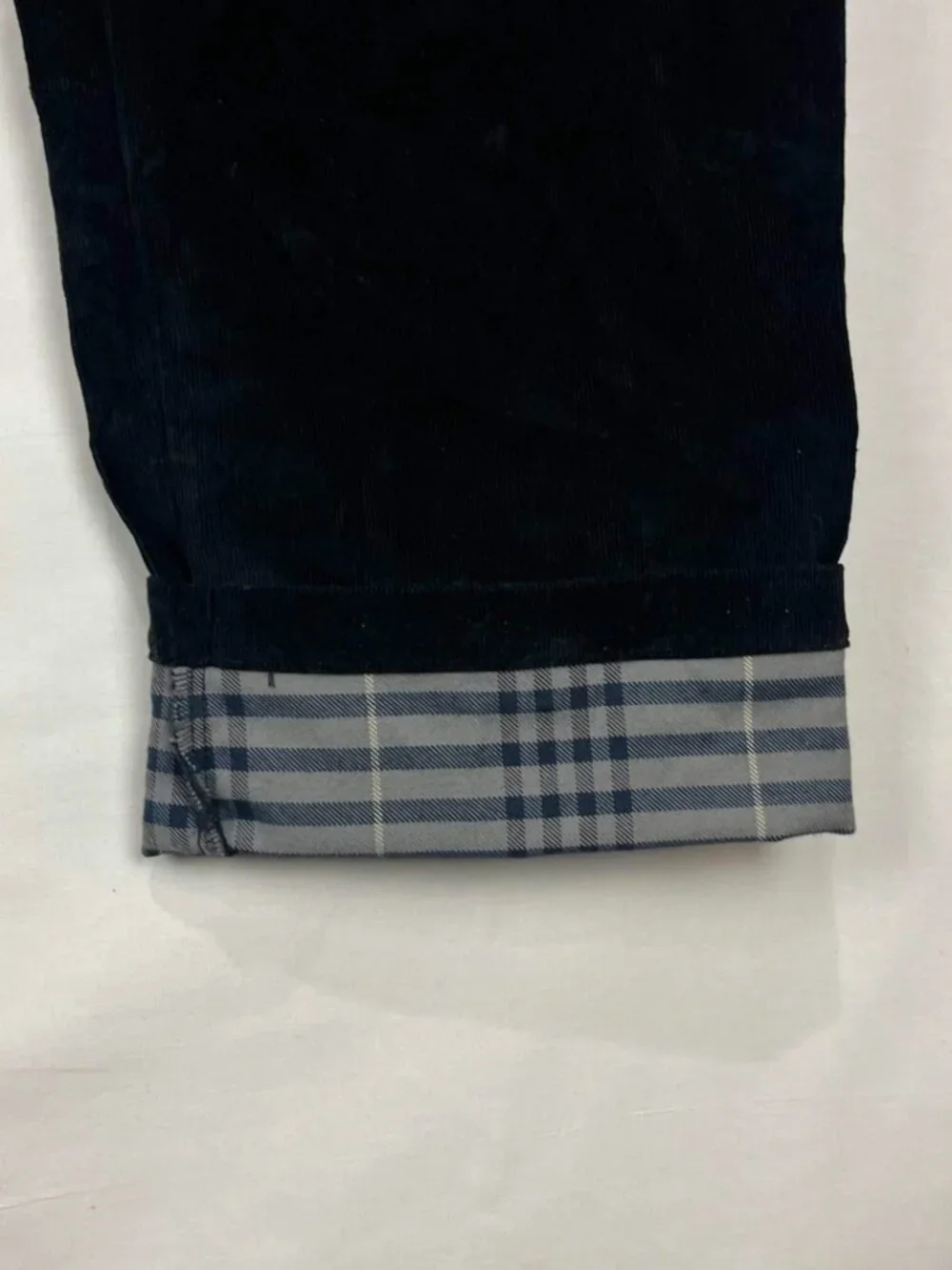 EUC Adidas Skateboarding Mens Black Corduroy Plaid Lined Skate Pants Size 36